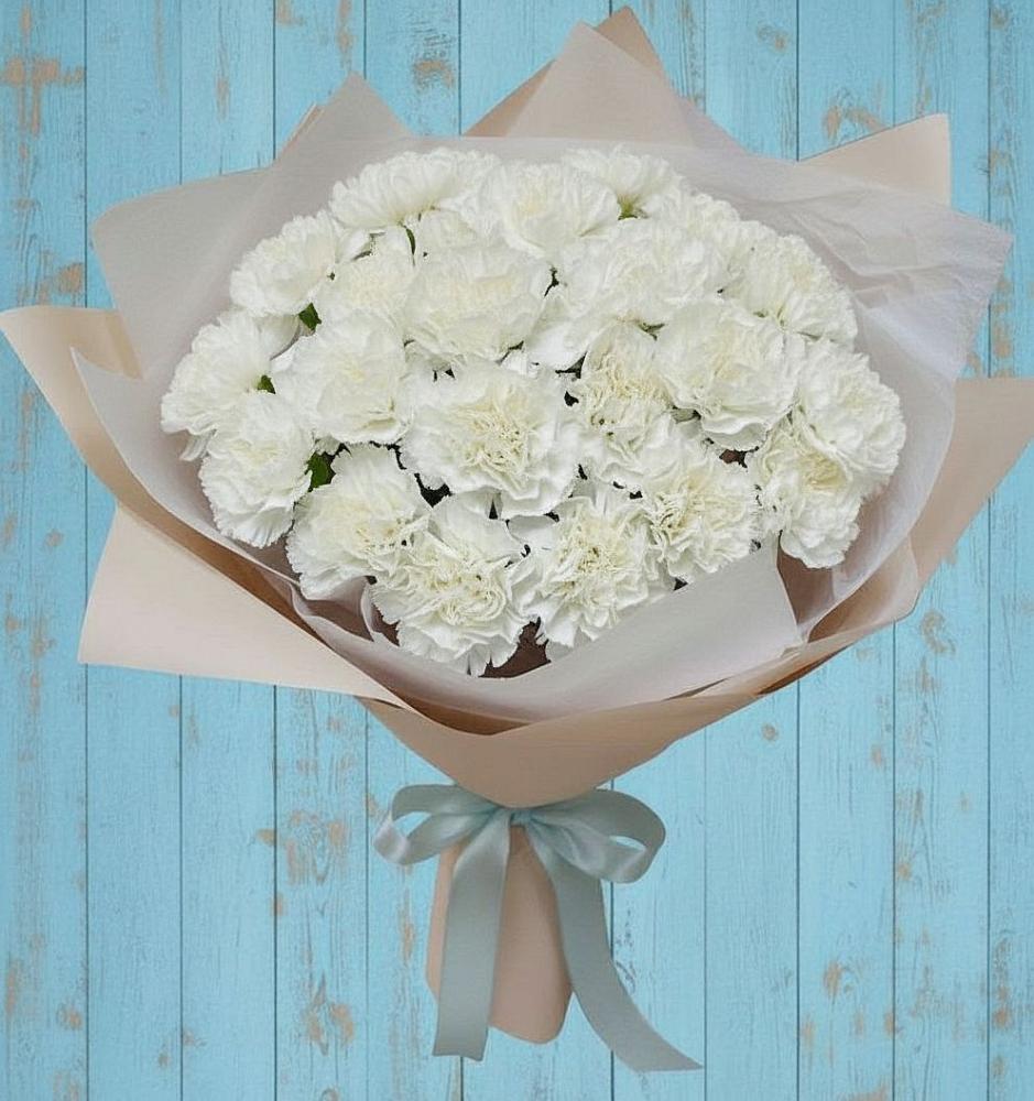 Букет цветов из: Гвоздики в Коркмаскале