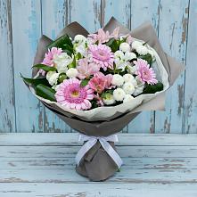 Букет цветов из:  Герберы, Альстромерии и Хризантемы в Коркмаскале