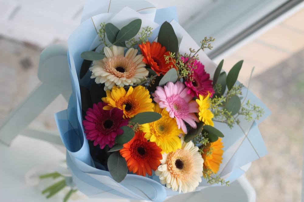 Букет цветов из: Герберы в Коркмаскале