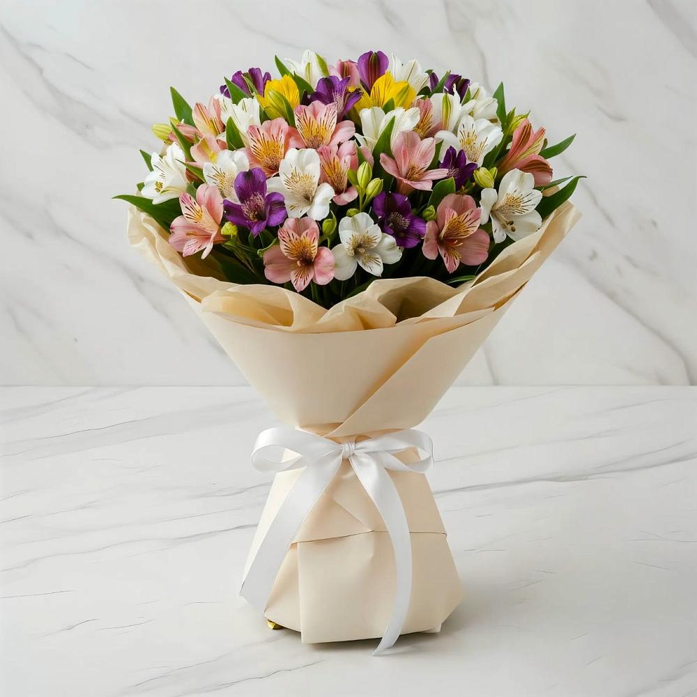 Букет цветов из: Альстромерии в Коркмаскале