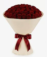 Букет 101 Бордовая роза Блэк Бакарра в Коркмаскале