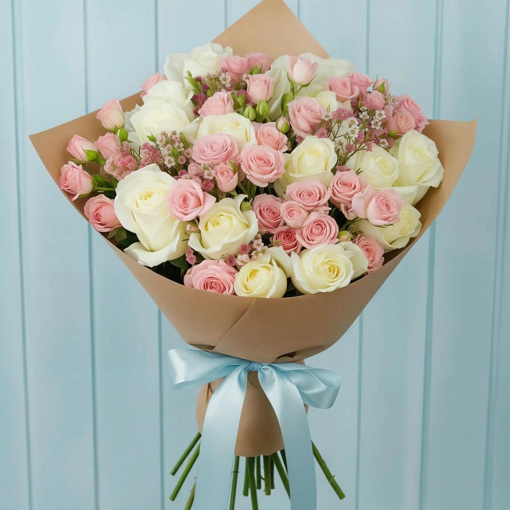 Букет цветов из: Розы в Коркмаскале