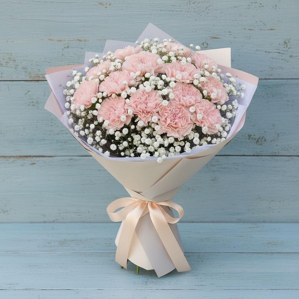 Букет цветов из: Гвоздики в Коркмаскале