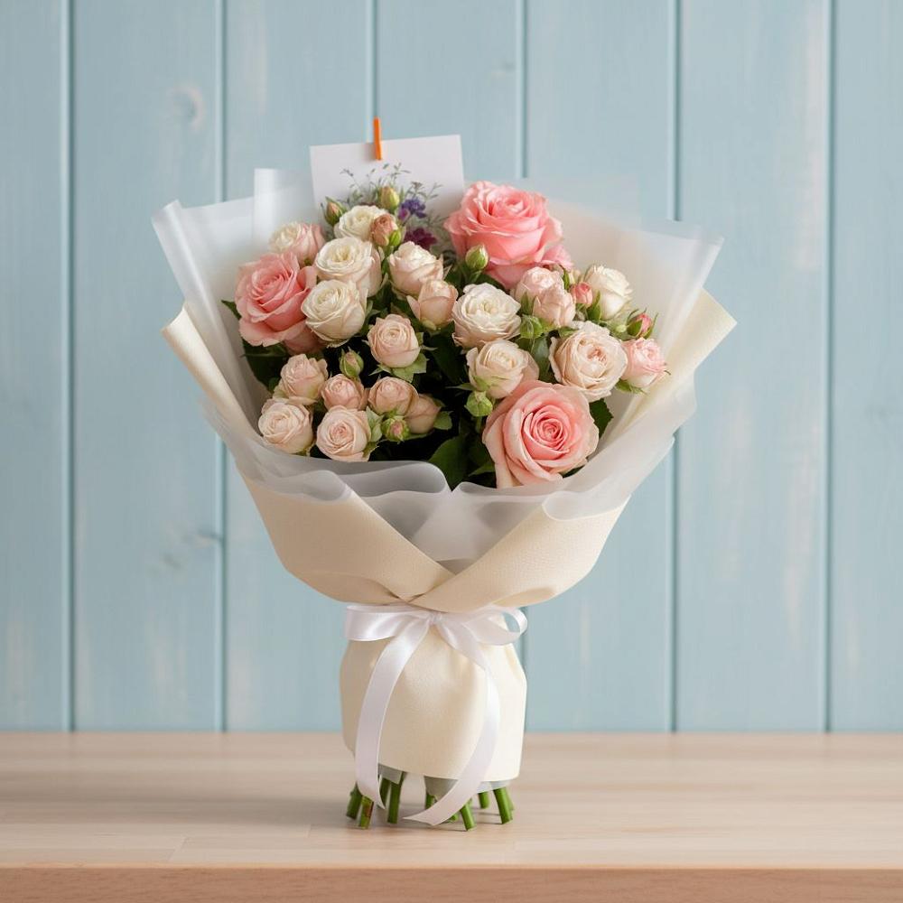 Букет цветов из: Розы в Коркмаскале