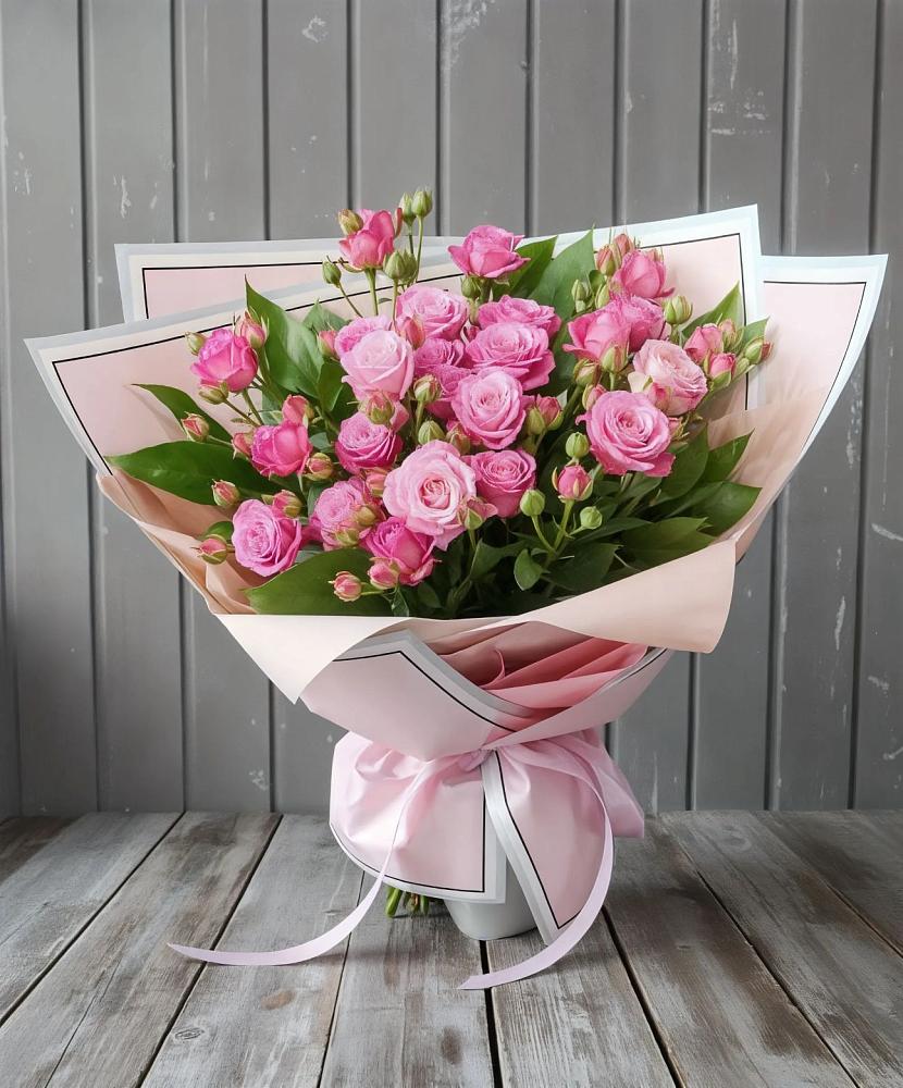 Букет Розовый кустик в Коркмаскале