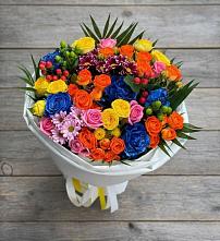 Букет цветов из:  Розы и Хризантемы в Коркмаскале