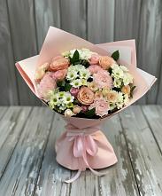 Букет цветов из:  Гвоздики, Розы и Хризантемы в Коркмаскале