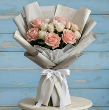 Букет цветов из:  Розы #REPLACE_PRED# Коркмаскале
