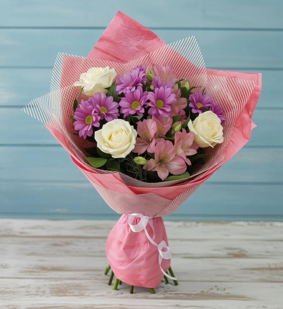 Букет цветов из: Герберы в Коркмаскале